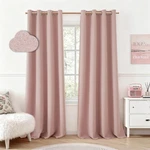 Homeideas Blush Pink 100% Blackout Curtains 84 Inches Long, Thick Faux Linen/.... Fixed Price $56.99.