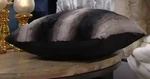 Dennis Basso 18" Set Of 2 Faux Fur Onyx Chinchilla Pillows Striped Black. Fixed Price $34.99.