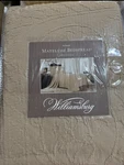 Williamsburg Richmond Matelass Bedspread Queen Linen Nwt 100% Cotton. Portugal. Fixed Price $150.00.