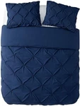 Vcny Home 3 Piece Bedding Set Microfiber Duvet Cover Chic & Modern, Queen, Navy. Fixed Price $49.60.