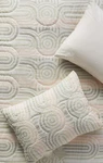 Anthropologie King Shams Marleigh Tan Taupe Peach Quilted Set Of 2 Nip. Fixed Price $49.00.