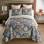 Donna Sharp Tohatchi Southwestern Country Farmhouse King 3 Pc Quilt Set. Fixed Price $125.00.