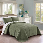 Quilt Set Full/queen Olive Green - Oversized Bedspread Soft Microfiber. Fixed Price $48.99.