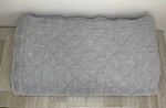 Pottery Barn Belgian Flax Linen Diamond Quilt King Gray Flagstone. Fixed Price $129.00.