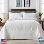 Qucover Oversized King Quilt 120X120 3PC Bedspread Soft Microfiber. Fixed Price $69.11.