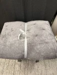 West Elm Chenille Tack Stitch Quilt, King/cal King, Mineral Gray, 108X92. Fixed Price $125.00.