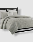 Swift Home Gray Crinkle Enzyme Wash Quilted Bedspread 2PC Set 'twin/txl' Size. Fixed Price $35.10.