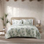 Serenity Palm Twin Quilt 100% Cotton, Soft & Breathable, Pre-washed, Blue. Fixed Price $94.99.