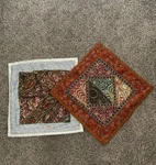 Made India Embroidered Sequin Pillow Cover X16 Boho Hippie Decor. Fixed Price $20.00.