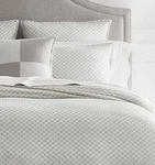 Sferra Macchia Grey Standard Shams 2 Lunar Basketweave Sateen Jacquard Italy New. Fixed Price $110.00.