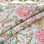 New! Cozy Tropical Blue Green Aqua Red Pink Beach Palm Leaf Soft Quilt Set. Fixed Price $156.32.