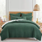 Levtex Home Mills Waffle King Bedspread & Pillow Shams Set Forest Green Quilt. Fixed Price $99.99.