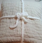 Pottery Barn Washed Velvet Quilt Full/queen (parchment) Nwot. Fixed Price $169.15.