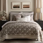 Quilt Set King Cal Cocoa Reversible Cotton Floral Levtex Home 61293 Lightweight. Fixed Price $259.99.