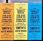 Smith Auto Wash East Bend Nc Vintage Front-strike Matchbook Covers B-3000. Fixed Price $5.55.
