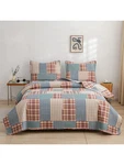 Plaid Quilt Set Twin Queen King 3-PIECE Patchwork Reversible Bedding. Fixed Price $26.18.