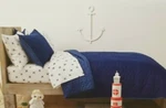 Pillowfort Navy Blue Triangle Stitch Full / Queen Quilt Nip. Fixed Price $75.65.