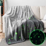 Glow The Dark Throw Blanket For Kids Boys Girls Unicorn Dinosaur Space Stars. Fixed Price $26.99.