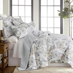 Ophelia Spa Reversible Queen Full Quilt Set With 2 Pillow Shams - Blue & Yellow. Fixed Price $139.99.