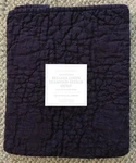 Restoration Hardware Lumbar Pillow Sham Belgian Linen Diamond Stitch Aubergine. Fixed Price $29.99.