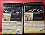 Nautica Mondrian Standard Pillow Sham 20X26 Grey Yellow Stripe Bedding. Fixed Price $39.76.