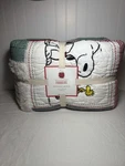 Pottery Barn Kids Peanuts Snoopy Holiday Quilt Twin. Fixed Price $179.00.