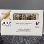 Color Street Nail Strips Safari Chic - Leopard Cheetah Print Tan Brown Glitter. Fixed Price $7.99.