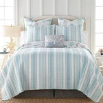 Levtex Home Cape Coral Key Full/queen Quilt, Coastal, 100% Cotton Teal. Fixed Price $64.00.