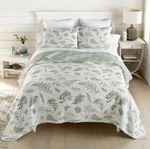 Donna Sharp Green Botanical Reversible 3-PIECE Quilt Set Queen- Cp. $114. Fixed Price $87.99.