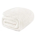 Exclusivo Mezcla Twin Blanket For Bed, Cozy ( 90X66 ), Ivory. Fixed Price $37.99.