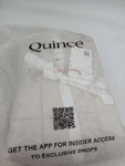 Quince European Linen Sham Set King Sand Box Quilted Pillow New Bedding. Fixed Price $39.99.