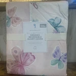 Pottery Barn Kids Bella Butterfly Full/queen Organic Reversible Duvet Cover. Fixed Price $98.99.