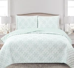 Freshfolds Blue Reversible Large Snowflake Printed Quilt Set Full/queen W/ Shams. Fixed Price $42.61.