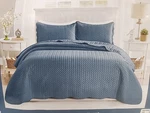 New Imperial Rooms King Quilt 3 Pcs Bedding Set. Washed Blue/light. Fixed Price $51.99.