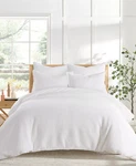 Levtex Home Cloud Waffle Textured 3-PC. Duvet Cover Set King/cal White. Fixed Price $74.00.