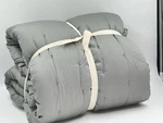 New West Elm Tencel Crescent Stitch Quilt Full/queen Gray. Fixed Price $149.00.