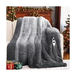 Heated Electric Blanket Twin Faux Fur With Soft Thick Sherpa,warm Winter. Fixed Price $67.99.