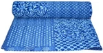Indian Queen Patchwork Quilt Blanket Throw Bedding Indigo Kantha. Fixed Price $93.81.