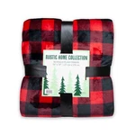 Arkwright Rustic Home Buffalo Plaid Throw Blanket, 50X70 Red/black, Sherpa Back. Fixed Price $19.99.