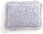 Beatrice Home Fashions Medallion Chenille Bedspread, Standard Sham, Lavender 1PC. Fixed Price $16.00.