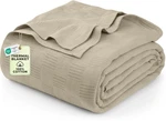Utopia Bedding Ivory 100% Cotton Blanket Queen Size - 90X90 Inch 350GSM.... Fixed Price $28.95.