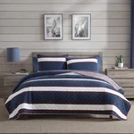 Nautica - Twin Quilt Set, Super Soft Reversible Bedding With Matching Sham, S.... Fixed Price $76.35.