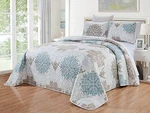 Grandlinen 3-PIECE Fine Printed Oversize King Quilt Set (115 X 95) Reversible Be. Fixed Price $42.70.