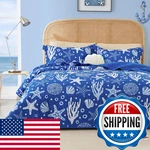 Love's Cabin Loves King Size Quilt Bedding Set Coastal Blue Bedspreads -. Fixed Price $64.05.