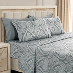 Luxury Deep Pocket 6 Piece Bed Sheet Set 1800 Series Hotel Comfort Paisley. Fixed Price $23.75.
