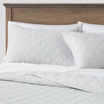 Threshold Diamond Quilt Stitch Oeko-tex, Light Gray, Full/queen. Fixed Price $28.89.