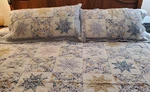 Jc Home Collection Patchwork Quilt Set Star Pattern Queen/king + 2 Shams. Fixed Price $75.00.
