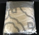 $795 Yves Delorme Silk Cotton Coverlet Bed Runner Odyssee Blue White Embroidery. Fixed Price $435.00.