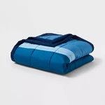 Quilted Down Alternative Bed Blanket - Room Size Full/queen Color Navy Blue. Fixed Price $32.50.