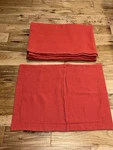 Vtg Ll Bean Matelasse Quilt Red Bedspread Coverlet Portugal Twin 68 X98 W/sham. Fixed Price $94.05.
